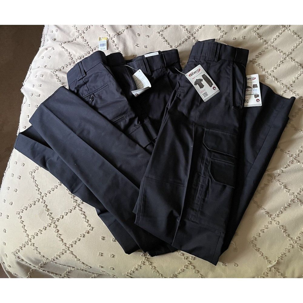 Set 3 Tek3 Poly/Cotton Twill EMT Pants Midnight Navy Sz 30 Cargo Regular Lot